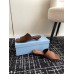 Prada Heeled Slides 35mm in Tobacco Satin