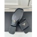 Prada Women's Slides in Black Saffiano Leather Prada Women's Slides in Black Saffiano Leather