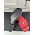 Prada Women's Slides in Red Saffiano Leather Prada Women's Slides in Red Saffiano Leather