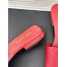 Prada Women's Slides in Red Saffiano Leather Prada Women's Slides in Red Saffiano Leather