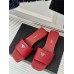 Prada Women's Slides in Red Saffiano Leather Prada Women's Slides in Red Saffiano Leather