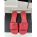 Prada Women's Slides in Red Saffiano Leather Prada Women's Slides in Red Saffiano Leather