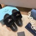 Prada Women's Slides In Black Shearling