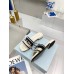 Prada Women's Embroidered Fabric Slides
