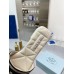 Prada Women's Embroidered Fabric Slides