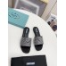 Prada Women's Satin Slides With Crystals