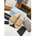 Prada Women's Slides In Beige Quilted Nappa Leather Prada Women's Slides In Beige Quilted Nappa Leather