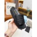Prada Women's Slides In Black Quilted Nappa Leather Prada Women's Slides In Black Quilted Nappa Leather