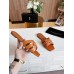 Saint Laurent Tribute Slides In Tan Calfskin Saint Laurent Tribute Slides In Tan Calfskin