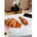Saint Laurent Tribute Slides In Tan Calfskin Saint Laurent Tribute Slides In Tan Calfskin