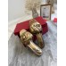Valentino Atelier Shoes 03 Rose Edition Slides Sandals Gold Valentino Atelier Shoes 03 Rose Edition Slides Sandals Gold