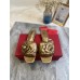 Valentino Atelier Shoes 03 Rose Edition Slides Sandals Gold Valentino Atelier Shoes 03 Rose Edition Slides Sandals Gold