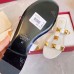 Valentino Roman Stud Flat Slides In White Calfskin Valentino Roman Stud Flat Slides In White Calfskin
