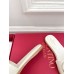 Valentino VLogo Cut-out Slide Sandals in White Leather Valentino VLogo Cut-out Slide Sandals in White Leather