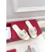 Valentino VLogo Cut-out Slide Sandals in White Leather Valentino VLogo Cut-out Slide Sandals in White Leather