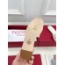 Valentino VLogo Cut-out Slide Sandals in White Leather Valentino VLogo Cut-out Slide Sandals in White Leather