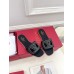 Valentino VLogo Cut-out Slide Sandals in Black Leather Valentino VLogo Cut-out Slide Sandals in Black Leather