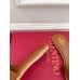 Valentino VLogo Cut-out Slide Sandals in Brown Leather