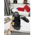 Valentino One Stud Slide Sandals In Black Calfskin Valentino One Stud Slide Sandals In Black Calfskin