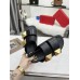 Valentino One Stud Slide Sandals In Black Calfskin Valentino One Stud Slide Sandals In Black Calfskin