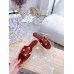 Valentino Roman Stud Flat Slides In Red Quilted Nappa Valentino Roman Stud Flat Slides In Red Quilted Nappa