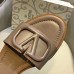 Valentino VLogo Signature Flat Slides In Poudre Calfskin Valentino VLogo Signature Flat Slides In Poudre Calfskin