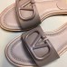 Valentino VLogo Signature Flat Slides In Poudre Calfskin Valentino VLogo Signature Flat Slides In Poudre Calfskin