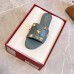 Valentino Roman Stud Flat Slides In Blue Quilted Nappa Valentino Roman Stud Flat Slides In Blue Quilted Nappa