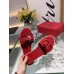 Valentino VLogo Signature Flat Slides In Red Calfskin Valentino VLogo Signature Flat Slides In Red Calfskin