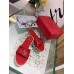 Valentino VLogo Signature Flat Slides In Red Calfskin Valentino VLogo Signature Flat Slides In Red Calfskin