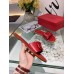 Valentino VLogo Signature Flat Slides In Red Calfskin Valentino VLogo Signature Flat Slides In Red Calfskin