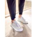 Alexander McQueen Men's White/Black Oversized Sneakers Alexander McQueen Men's White/Black Oversized Sneakers