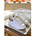 Alexander McQueen Men's Oversized Sneakers With Gold Heel Alexander McQueen Men's Oversized Sneakers With Gold Heel