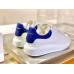 Alexander McQueen Men's Oversized Sneakers With Blue Suede Heel Alexander McQueen Men's Oversized Sneakers With Blue Suede Heel