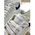 Alexander McQueen Men's Oversized Sneakers With Blue Suede Heel Alexander McQueen Men's Oversized Sneakers With Blue Suede Heel