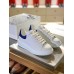 Alexander McQueen Men's Oversized Sneakers With Blue Suede Heel Alexander McQueen Men's Oversized Sneakers With Blue Suede Heel