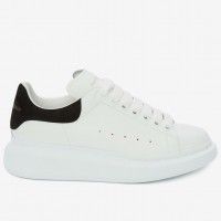 Alexander McQueen Men's Oversized Sneakers With Black Suede Heel Alexander McQueen Men's Oversized Sneakers With Black Suede Heel