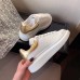 Alexander McQueen Women's Oversized Sneakers With Gold Heel Alexander McQueen Women's Oversized Sneakers With Gold Heel