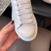 Alexander McQueen Women's Oversized Sneakers With Gold Heel Alexander McQueen Women's Oversized Sneakers With Gold Heel