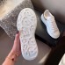 Alexander McQueen Women's Oversized Sneakers With Gold Heel Alexander McQueen Women's Oversized Sneakers With Gold Heel