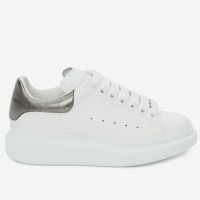 Alexander McQueen Women's Oversized Sneakers With Anthracite Heel Alexander McQueen Women's Oversized Sneakers With Anthracite Heel