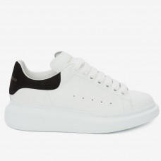 Alexander McQueen Women's Oversized Sneakers With Black Suede Heel Alexander McQueen Women's Oversized Sneakers With Black Suede Heel