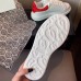 Alexander McQueen Women's Oversized Sneakers With Red Suede Heel Alexander McQueen Women's Oversized Sneakers With Red Suede Heel
