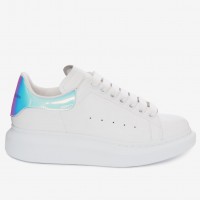 Alexander McQueen Women's Oversized Sneakers With Iridescent Heel Alexander McQueen Women's Oversized Sneakers With Iridescent Heel