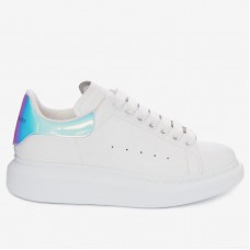 Alexander McQueen Women's Oversized Sneakers With Iridescent Heel Alexander McQueen Women's Oversized Sneakers With Iridescent Heel