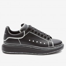 Alexander McQueen Women's Oversized Sneakers With White Outlines Alexander McQueen Women's Oversized Sneakers With White Outlines