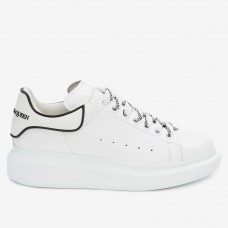 Alexander McQueen Women's White/Black Oversized Sneakers Alexander McQueen Women's White/Black Oversized Sneakers