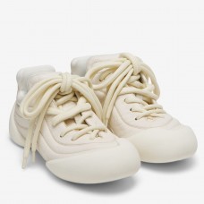 Alexander McQueen Women's Flexion Sneakers in White Leather Alexander McQueen Women's Flexion Sneakers in White Leather