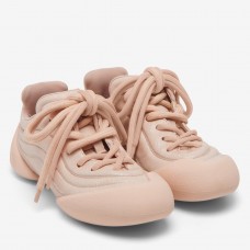 Alexander McQueen Women's Flexion Sneakers in Nude Leather Alexander McQueen Women's Flexion Sneakers in Nude Leather