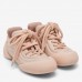 Alexander McQueen Women's Flexion Sneakers in Nude Leather Alexander McQueen Women's Flexion Sneakers in Nude Leather